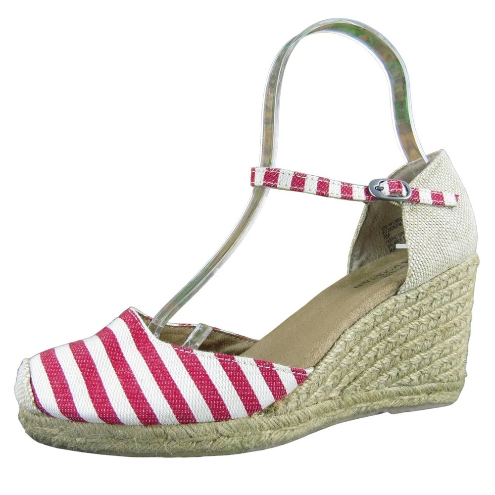 White Mountain‎ Women Mamba Espadrille Red Fabric Pump 8 Medium Gently Used 2025